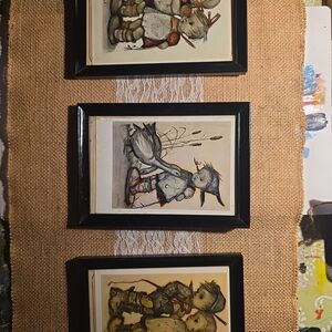 Hummel Wall Art Set with Black Frames